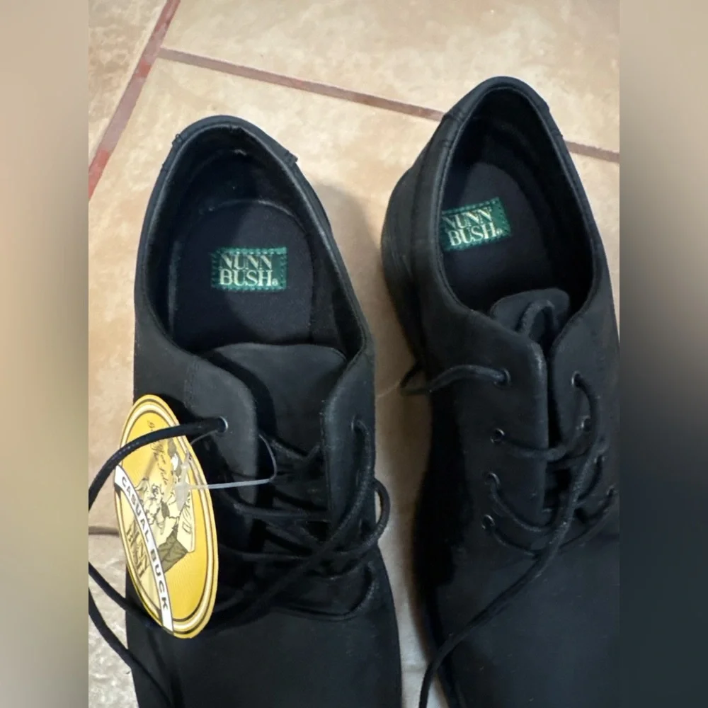 Nunn Bush Black Men's Casual Lace-Up Oxfords
